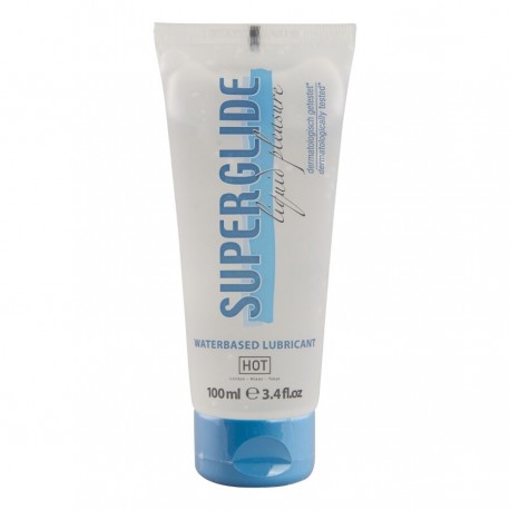 HOT SUPERGLIDE LIQUID PLEASURE LUBRICANTE BASE AGUA 100 ML