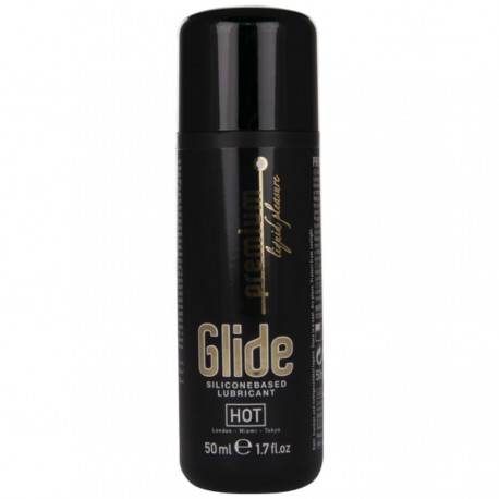 HOT PREMIUM SILICONE GLIDE LUBRICANTE BASE SILICONA 50 ML