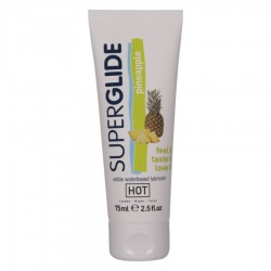 HOT SUPERGLIDE LUBRICANTE COMESTIBLE BASE AGUA PIaA 75 ML