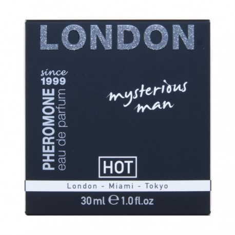 HOT PERFUME CON FEROMONAS LONDON MYSTERIOUS HOMBRE 30 ML
