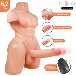 INTENSE DEEP TOUCH MARTY TORSO CON ANO Y DILDO REALaSTICO CON EMPUJE Y VIBRACIaN CONTROL REMOTO 62 KG