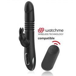 BLACKSILVER KENJI VIBRADOR RABBIT UP DOWN MANDO CONTROL REMOTO WATCHME