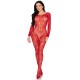 LEG AVENUE 89366 BODYSTOCKING DE LENCERaA DE ENCAJE ROJO TALLA aNICA