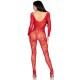 LEG AVENUE 89366 BODYSTOCKING DE LENCERaA DE ENCAJE ROJO TALLA aNICA
