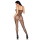 LEG AVENUE 89375 BODYSTOCKING DE RED SIN ENTREPIERNA NEGRO TALLA aNICA