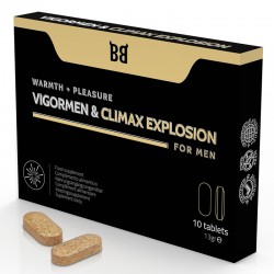 BLACK BULL - VIGORMEN & CLIMAX EXPLOSION MAYOR PLACER PARA HOMBRE 10 CÁPSULAS