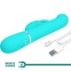 PRETTY LOVE VIBRADOR COALE RABBIT PERLAS VERDE AGUA