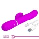 PRETTY LOVE PERLITA VIBRADOR PUNTO G 3 EN 1 MULTIFUNCIaN VIOETA