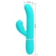 PRETTY LOVE PERLITA VIBRADOR PUNTO G 3 EN 1 MULTIFUNCIaN VERDE AGUA