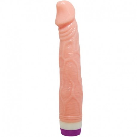 BAILE VIBRADOR REALaSTICO NATURAL 22 CM