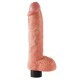 KING COCK DILDO VIBRADOR CON TESTICULOS 255 CM COLOR NATURAL