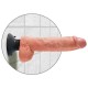 KING COCK DILDO VIBRADOR CON TESTICULOS 255 CM COLOR NATURAL