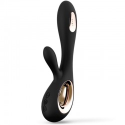 LELO SORAYA WAVE VIBRADOR RABBIT NEGRO