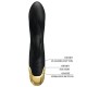 PRETTY LOVE VIBRADOR DE LUJO BAaADO EN ORO RECARGABLE NEGRO