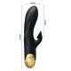 PRETTY LOVE VIBRADOR DE LUJO BAaADO EN ORO RECARGABLE NEGRO