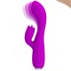 PRETTY LOVE GLORIA VIBRADOR CONEJO RECARGABLE IMPERMEABLE MORADO